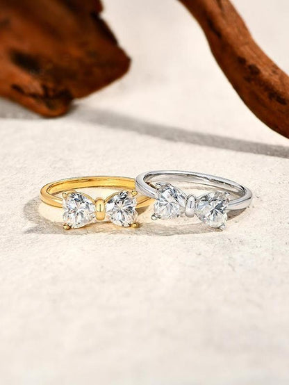 ATTA GEMS Classic D VVS1 Color Heart Cut 1.6CT Synthetic Moissanite Ring for Women Adult 925 Sterling Silver Rings Engagement Wedding Jewelry Gift R265