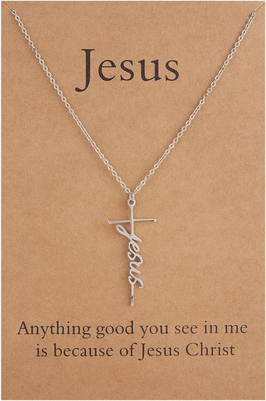 Faith Cross Pendant Necklace for Women Religious Christian Jewelry Mother'S Day Gifts for Women