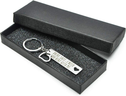 Drive Safe Keychain I Need You Here with Me Gifts for Husband Dad Boyfriend